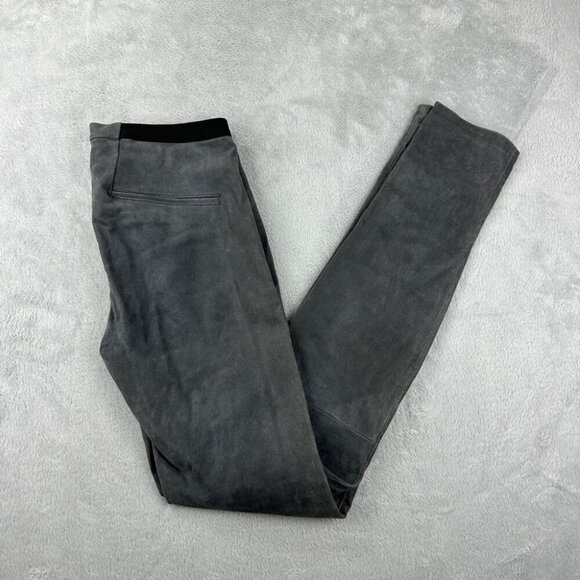 Helmut Lang Light Grey Lambskin Leather Pants Women’s Size 8 US - Picture 7 of 11